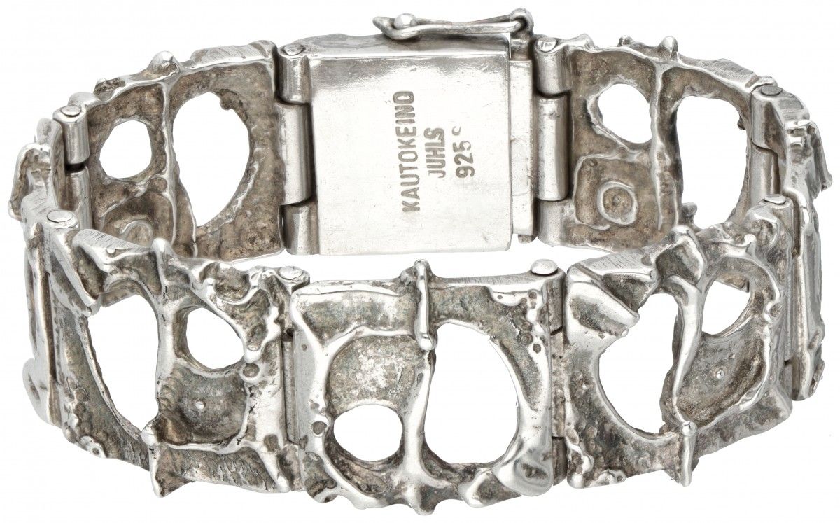 Juhls Kautokeino no.752 silver 'Tundra' bracelet - 925/1000. Punzierungen: Kauto&hellip;