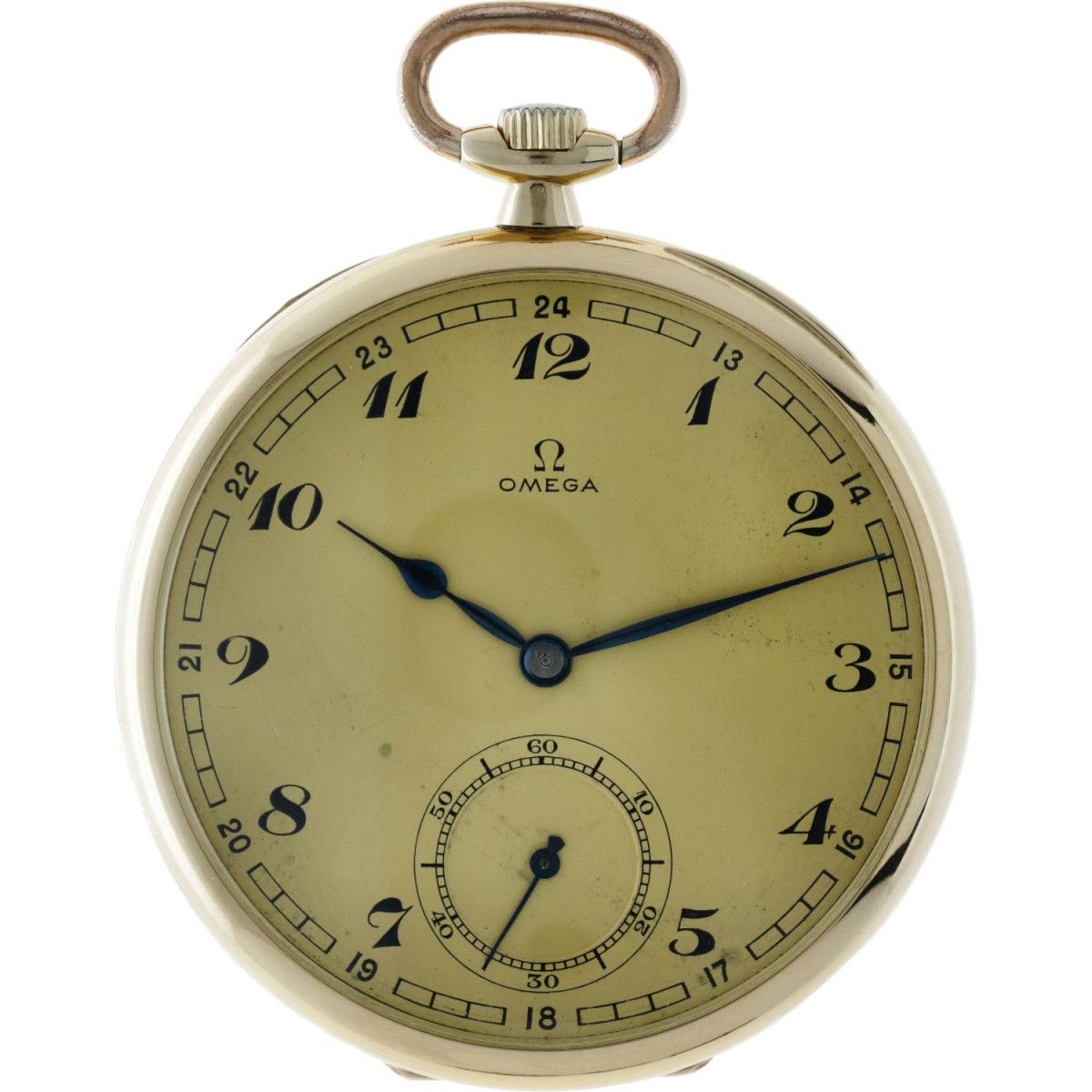 Omega Lever Escapement - Men's pocket watch - apprx. 1936. Case: yellow gold (14&hellip;