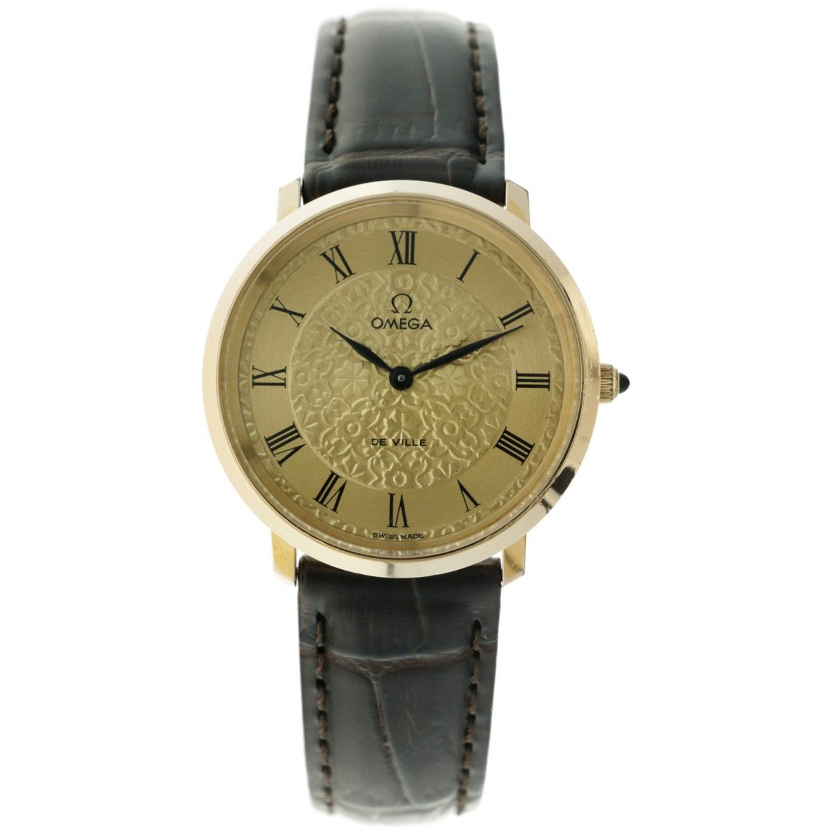 Omega de Ville 1110107 - Men's watch - apprx. 1978. Case: gold plated - strap: l&hellip;