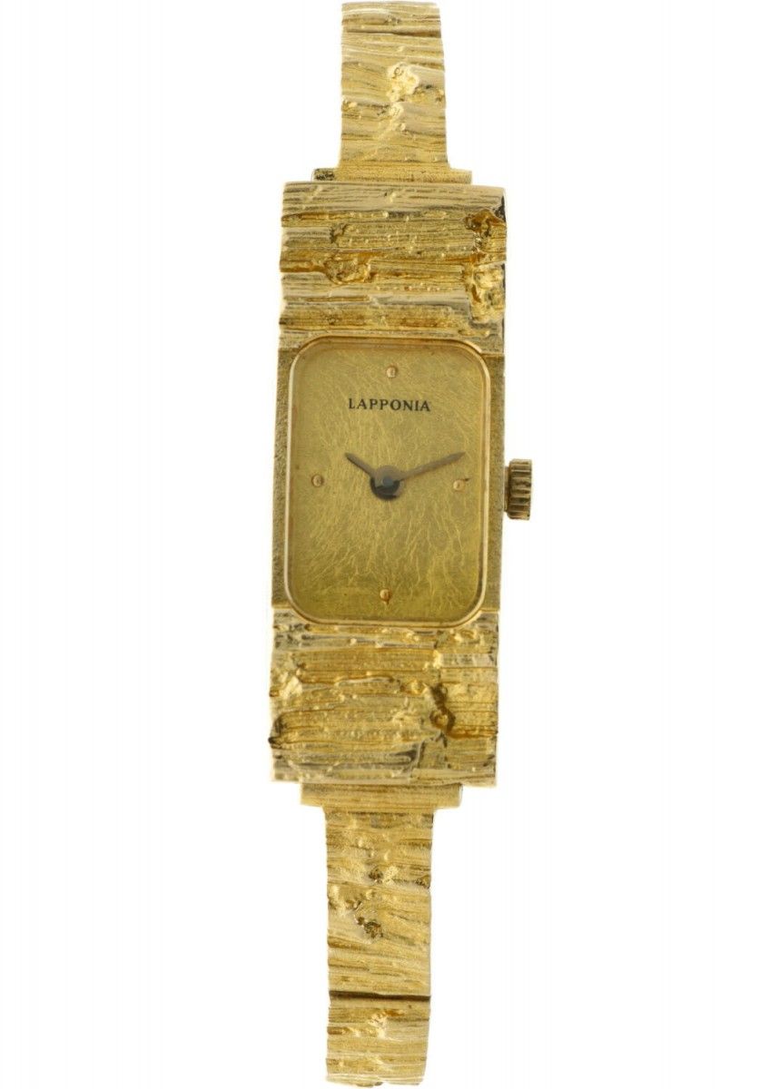 Björn Weckström for Lapponia 18K. Yellow gold 'Spektra' women's wristwatch. Mouv&hellip;