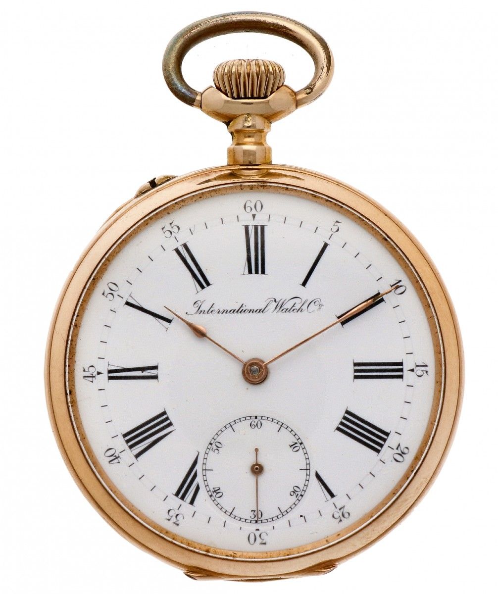 Pocket watch IWC gold - Men's pocket watch - Manual winding - apprx. 1900. Zusta&hellip;