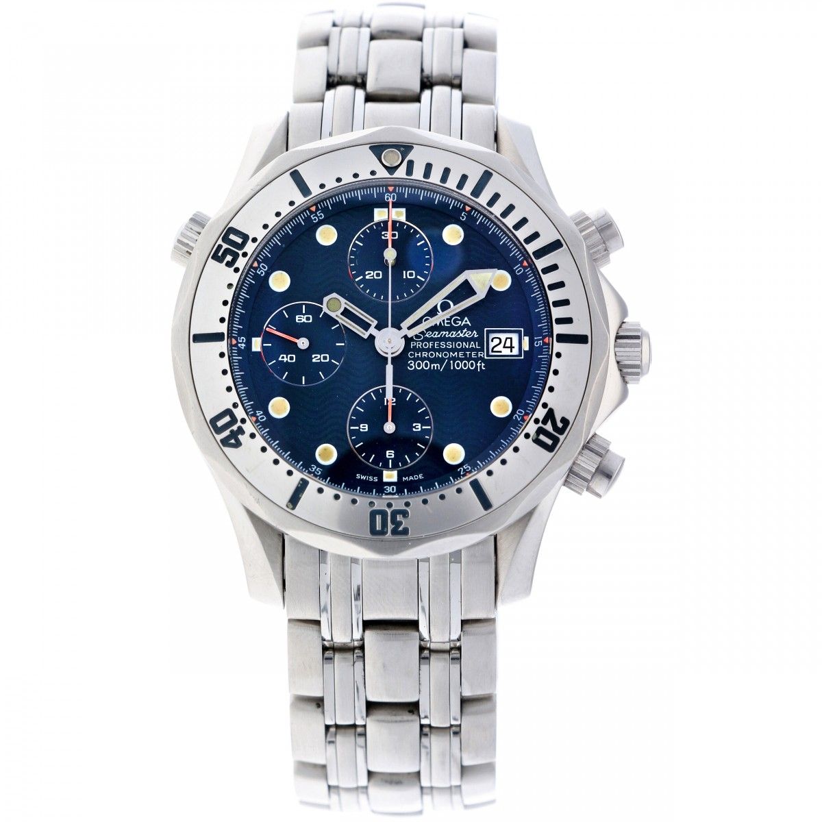 Omega Seamaster Professional Chronograph - Men's watch - ca. 2000 表壳: 钢 - 表带: 钢 &hellip;