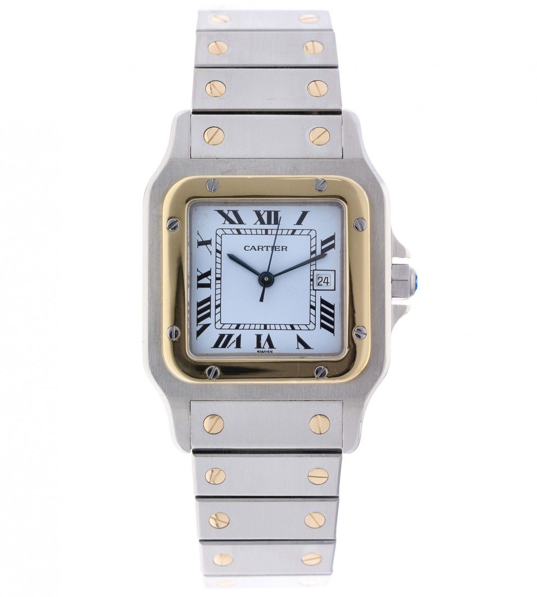 Cartier Santos Galbee 1172961 - Men's watch - ca. 1995 case: gold/steel - bracel&hellip;