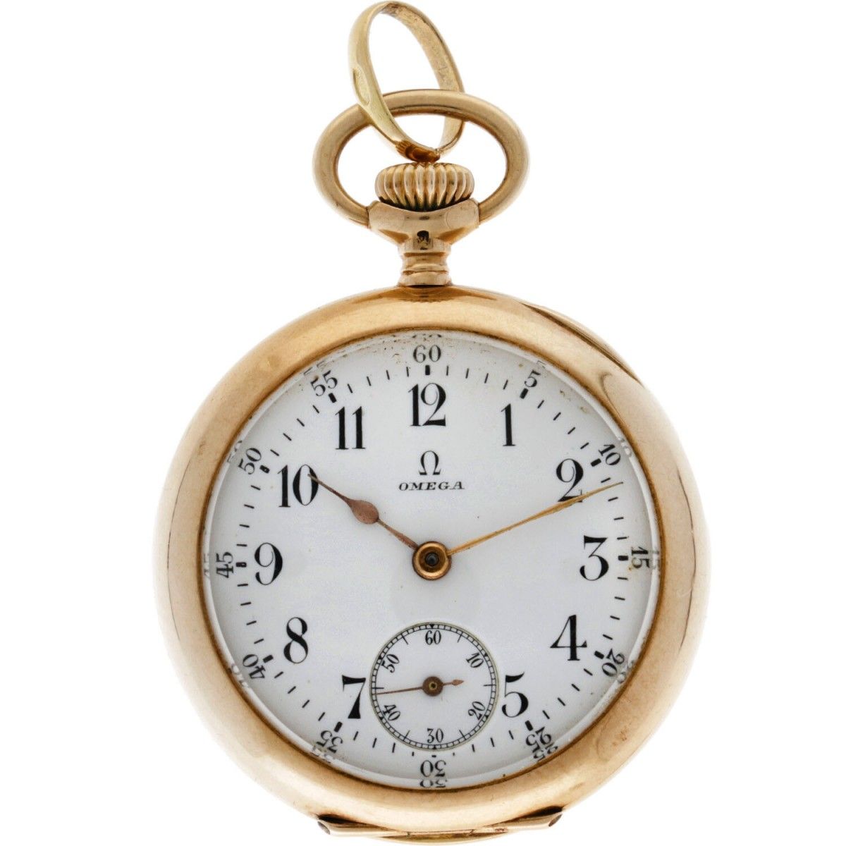 Omega Lever Escapement - Ladies Pocket Watch - apprx. 1910. Case: yellow gold (1&hellip;