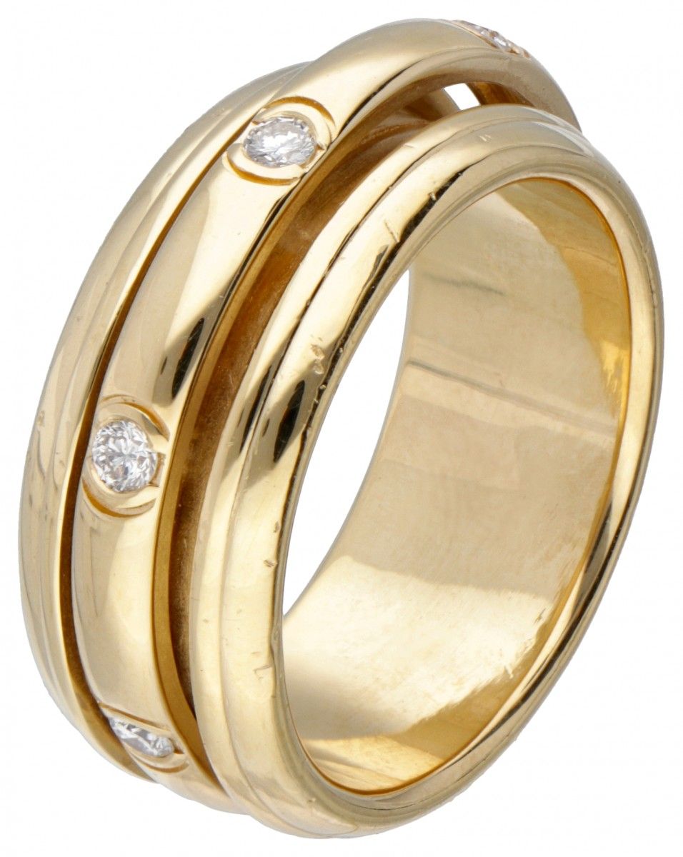 18K. Yellow gold Piaget 'Possession' ring set with approx. 0.28 ct. Diamond. 印记。&hellip;