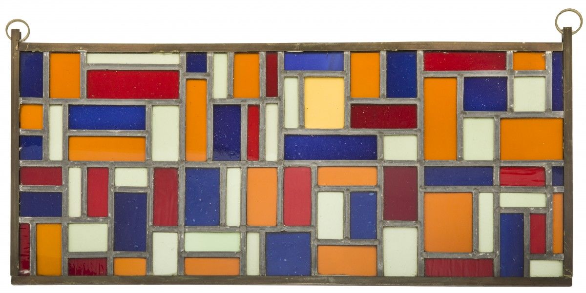 Theo van Doesburg (Utrecht 1883 - 1931 Davos), Composition VIII, a stained glass&hellip;
