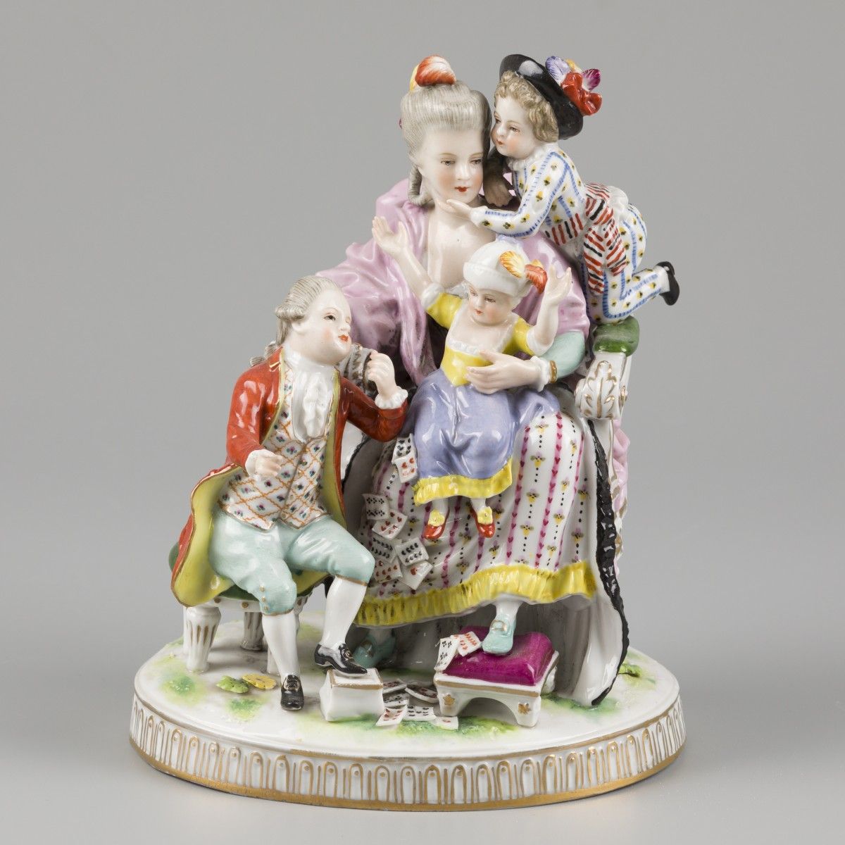 A porcelain group of a mother and child. Ludwigsburg, Germany, early, 20th centu&hellip;
