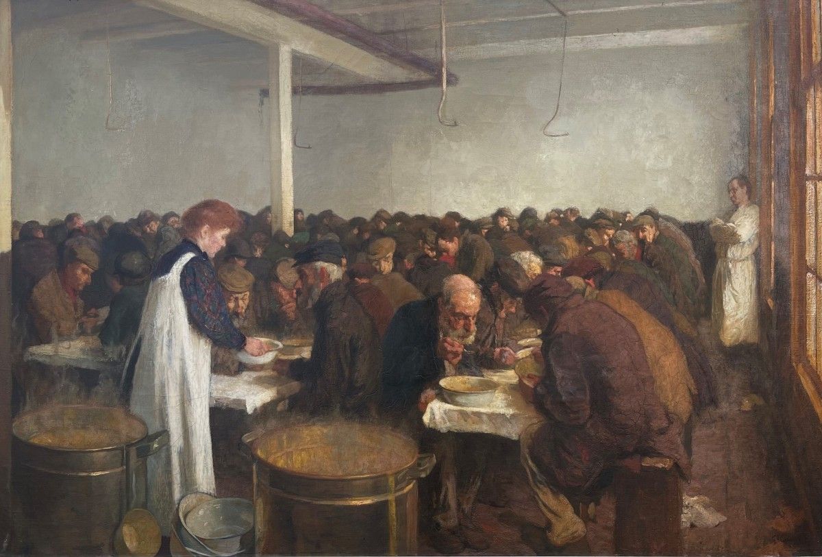 Ferdinand Gustaaf Willem Oldewelt (Amsterdam 1857- 1935 Laren, NH), Food distrib&hellip;