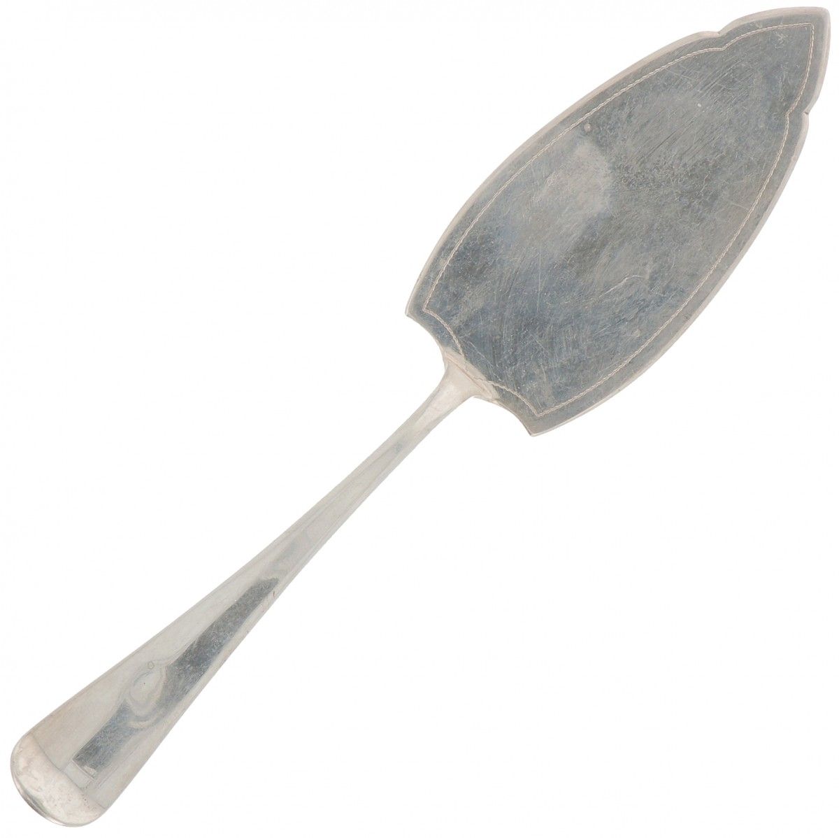 Pastry scoop "Haags Lofje" silver. "Haags lofje". Países Bajos, Zeist, Gerritsen&hellip;