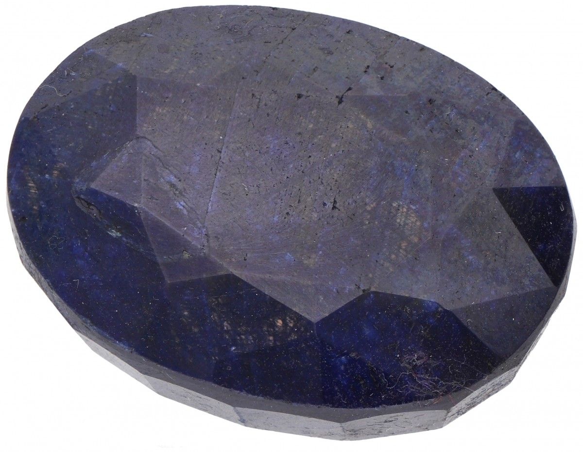 GLI Certified Natural Sapphire Gemstone 289.000 ct. 切割。椭圆形混合, 颜色: 蓝色, 重量: 289.00&hellip;