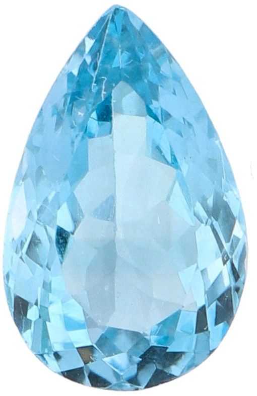 GLI Certified Natural Topaz Gemstone 7.60 ct Schliff: Birne, Farbe: Blau, Gewich&hellip;