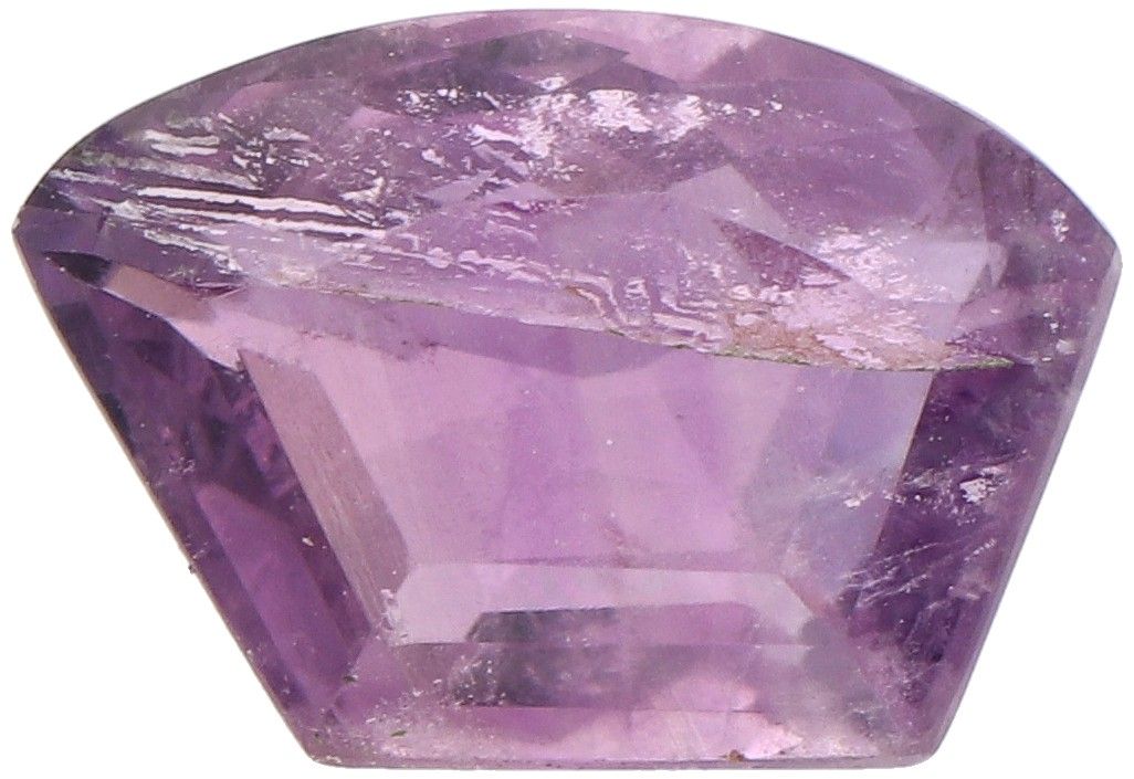GJSPC Certified Natural Amethyst Gemstone 4.11 ct. Cut: Fancy Mixed, Color: Purp&hellip;