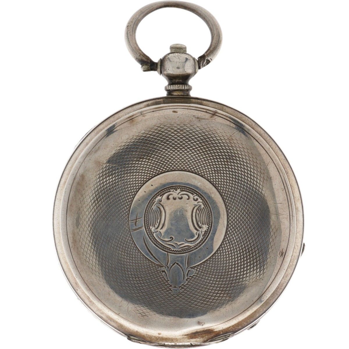 London Echappement Cylindre - Men's pocketwatch - approx. 1880. Case: silver (93&hellip;