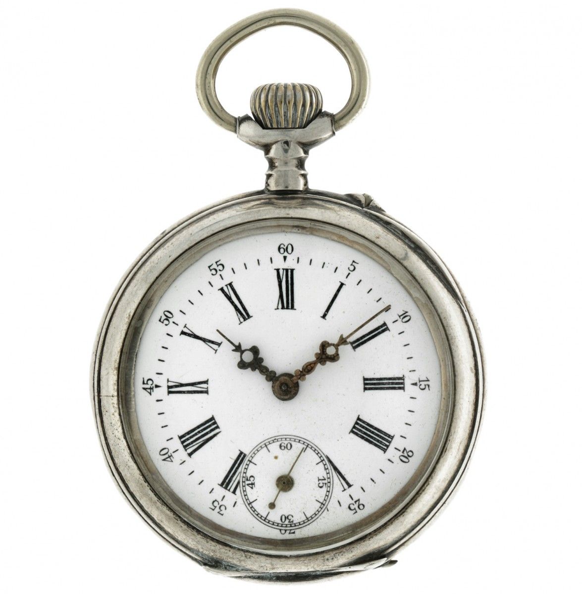 Hollande - Pocket Watch - ca. 1900. 表壳: 银色 (800/1000) 状态: 尚可 - 直径: 46 mm - 有机玻璃 &hellip;