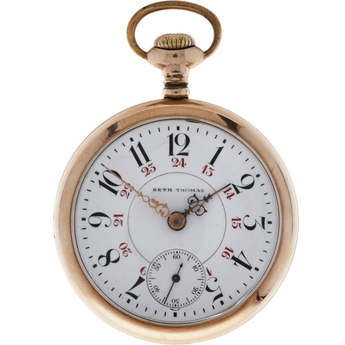 Seth Thomas, Thomaston Conn - Men's pocketwatch - approx. 1890. Boîtier : acier &hellip;