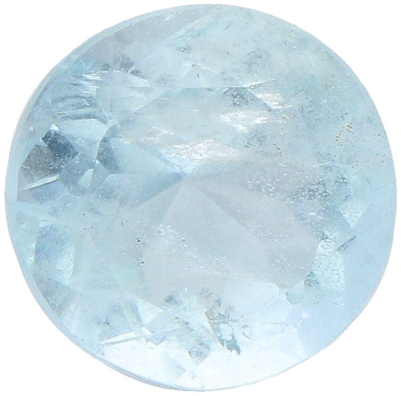 IDT Certified Natural Aquamarine Gemstone 4.10 ct. Corte: Redonda Mixta, Color: &hellip;