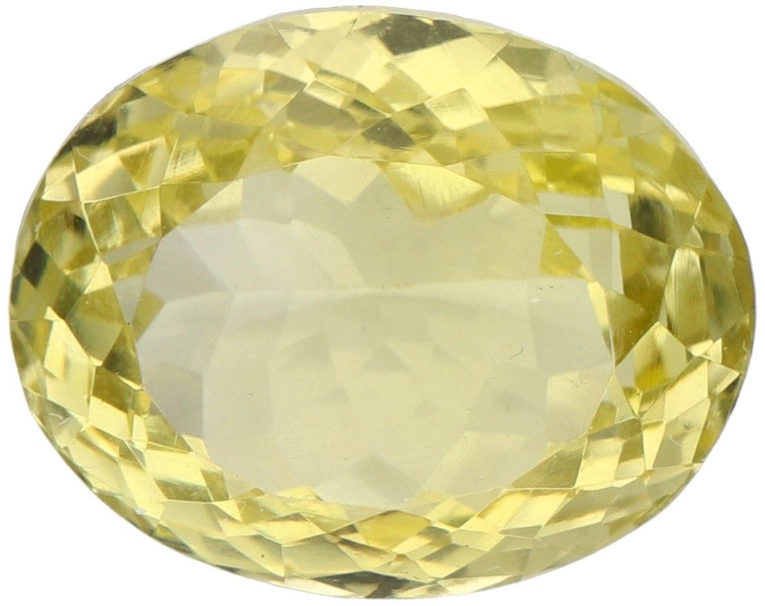 GLI Certified Natural Lemon Quartz Gemstone 9.05 ct. Taille : Oval Mixte, Couleu&hellip;