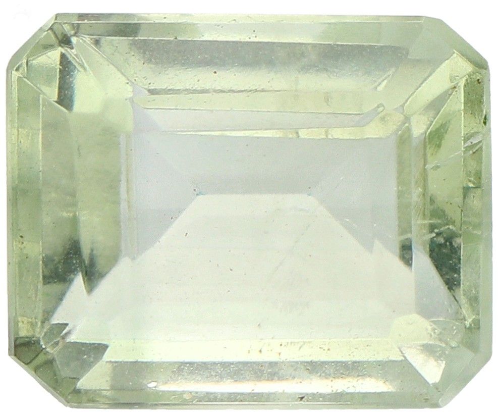 IDT Certified Natural Green Amethyst Gemstone 7.55 ct. Taglio: Passo Rettangolar&hellip;