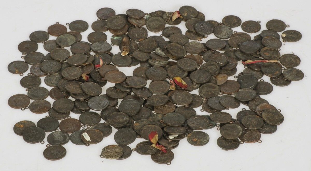 A large collection of tokens. Various conditions.