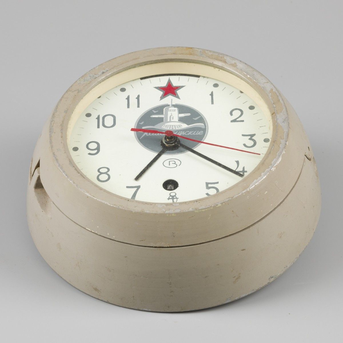 A Vostok (BOCTOK) naval submarine wall clock, Russia / former U.S.S.R., 2nd half&hellip;
