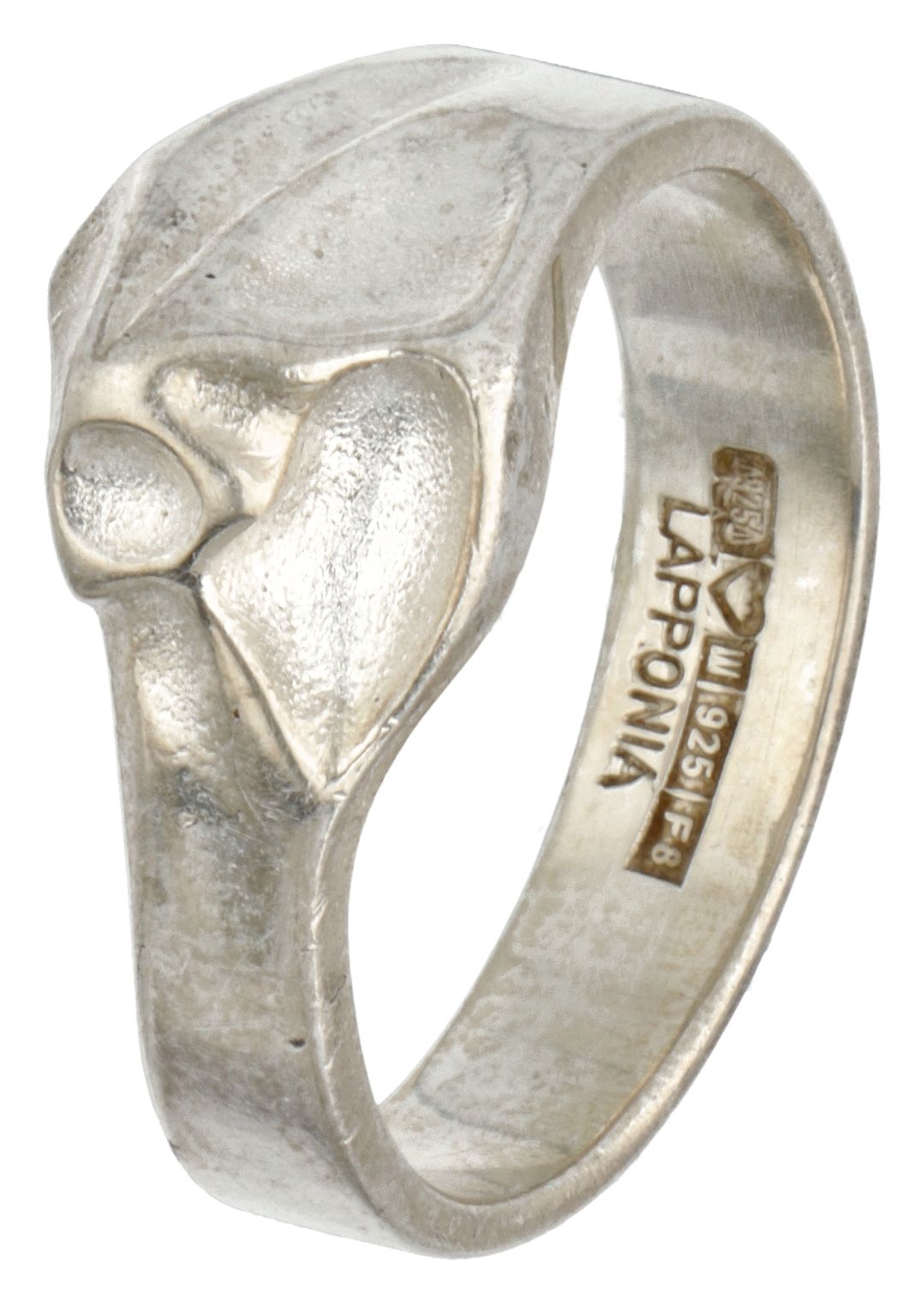 Sterling silver 'Sung' ring by Finnish designer Björn Weckström. 印记：925，芬兰国家标志，拉&hellip;