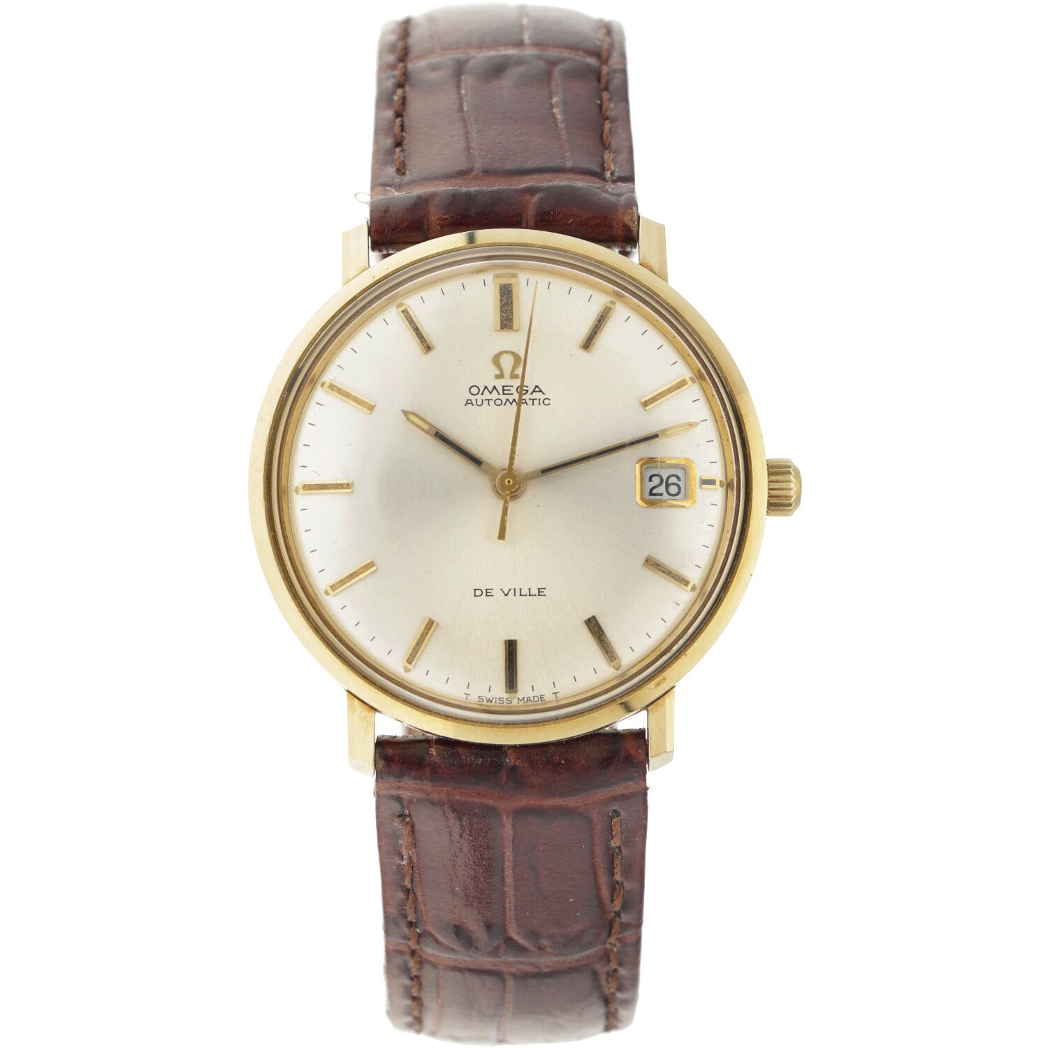 Omega de Ville 166033 - Men's watch - approx. 1970. 表壳: 黄金（14K） - 表带: 真皮 - 状态: 良&hellip;