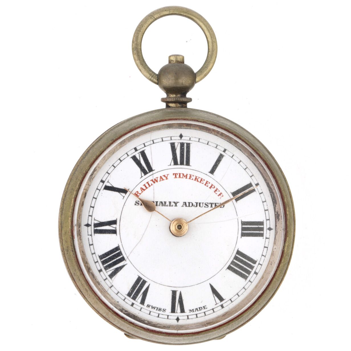 Railway Timekeeper lever-escapement - Men's pocket watch. Boîtier : acier - remo&hellip;