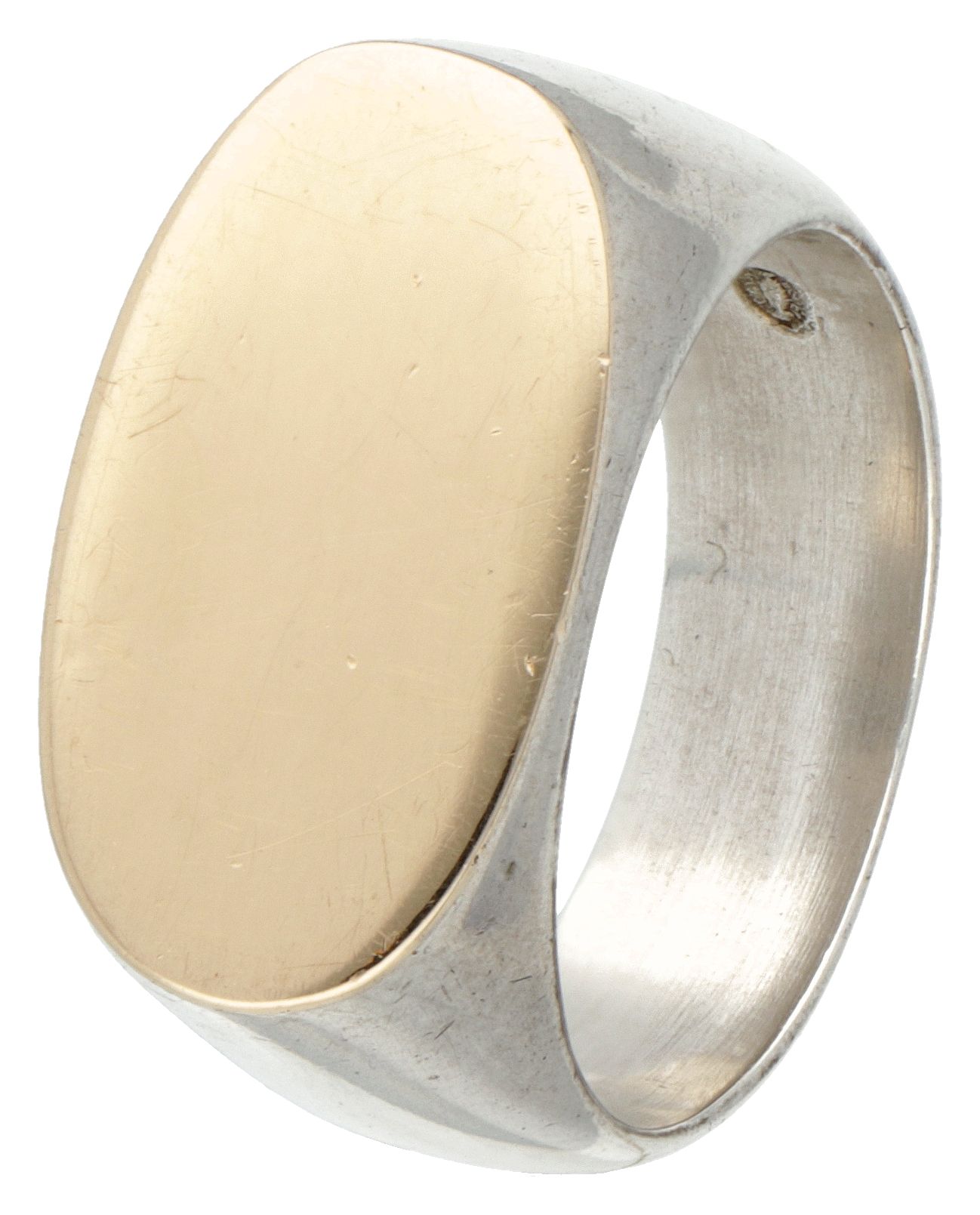 Sterling silver modernist ring by Hans Hansen for Georg Jensen. Sellos: HaH, 925&hellip;