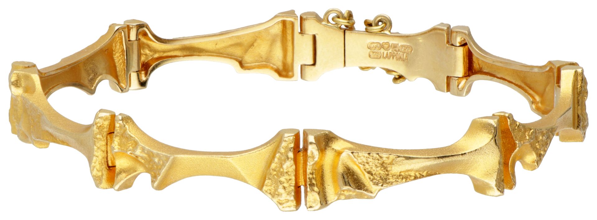 18K. Yellow gold 'Mukka' bracelet by Finnish designer Björn Weckström for Lappon&hellip;