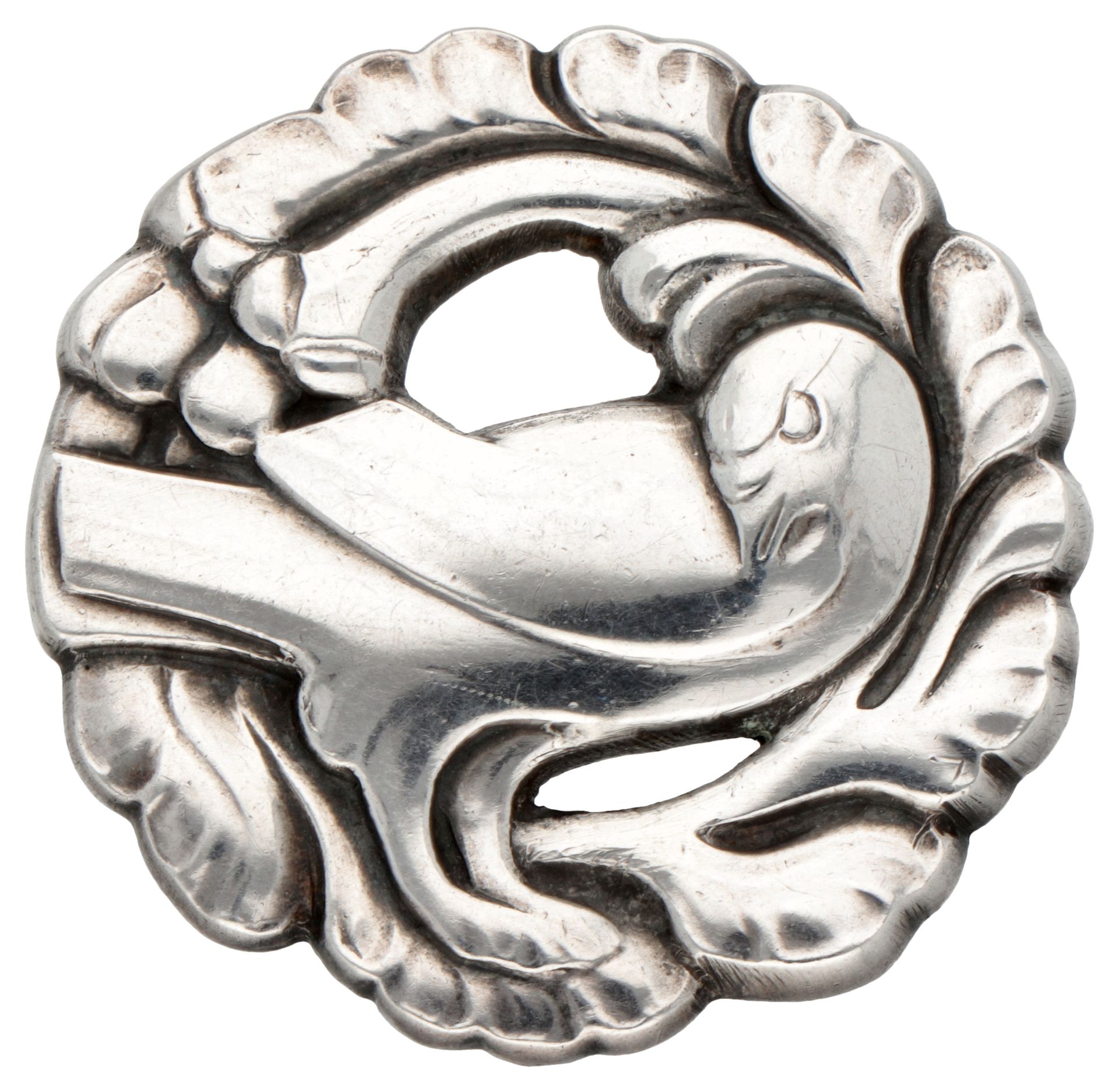 Sterling silver no.134 'Dove' brooch by Arno Malinowski for Georg Jensen. Punzie&hellip;