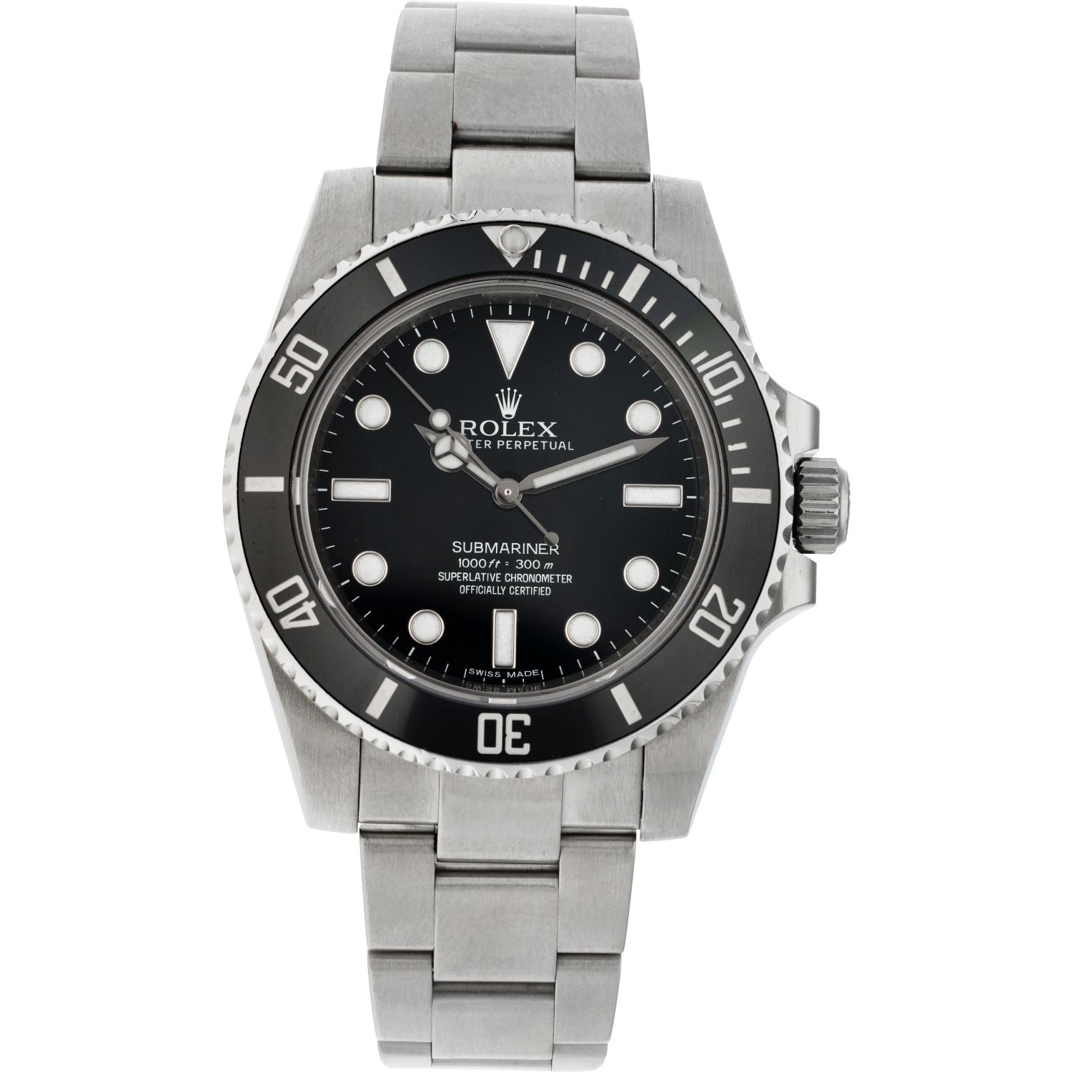Rolex Submariner 114060 no date - Men's watch - approx. 2010. Caja: acero - braz&hellip;