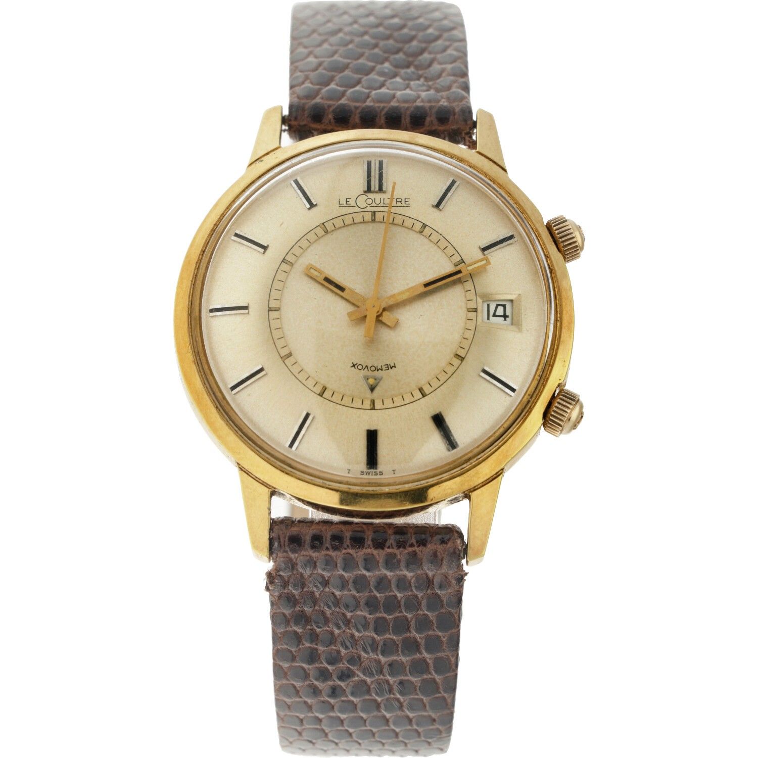 LeCoultre Memovox Jumbo Cal. 911 - Men's watch - approx. 1960. Boîtier : plaqué &hellip;