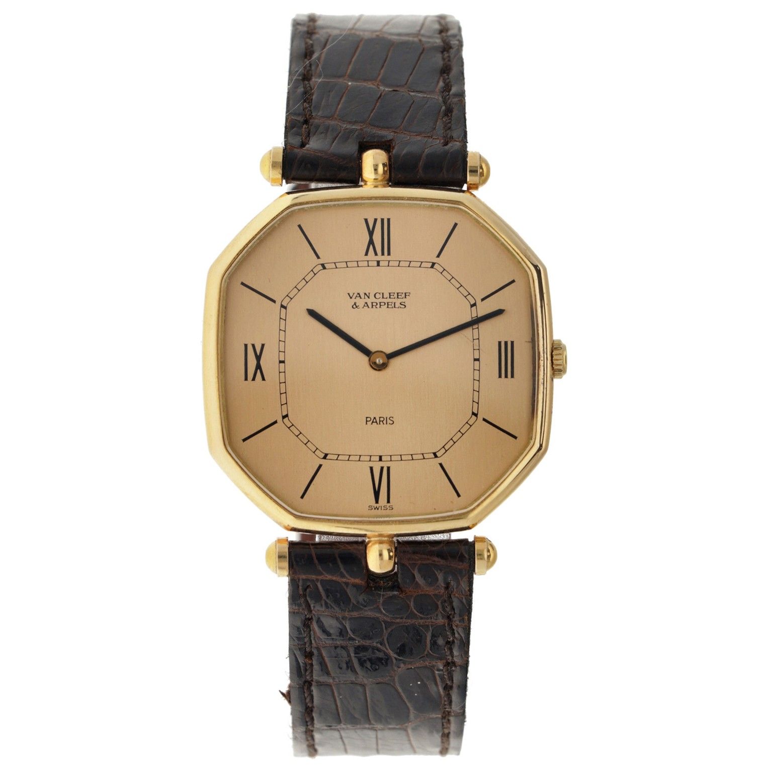 Van Cleef & Arpels 12102 - Men's watch Boîtier : or jaune (18kt.) - bracelet : c&hellip;