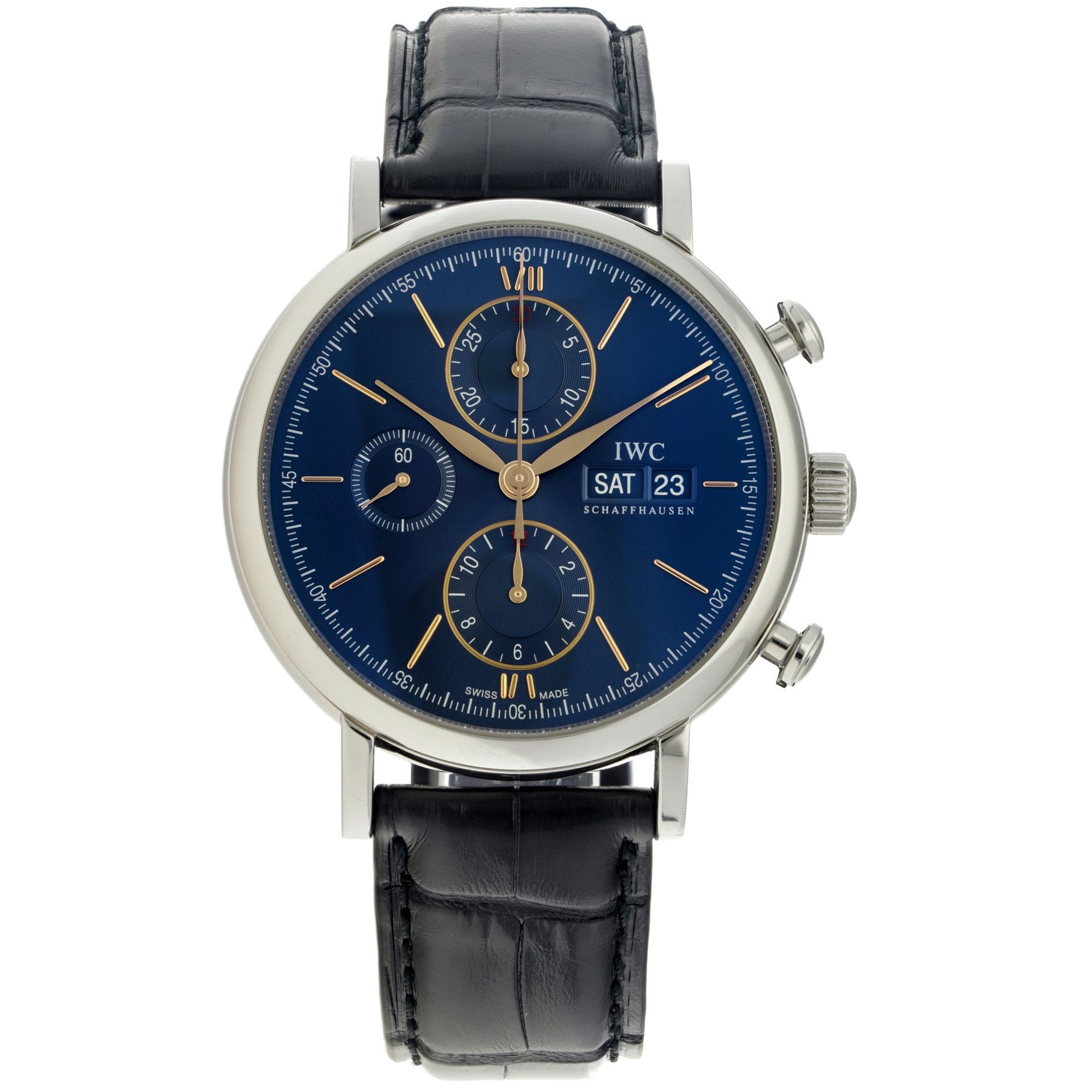 IWC Portofino IW391036 - Men's watch - 2021. 表壳: 钢 - 表带: 真皮 - 自动上链 - 包装盒, 文件, 证书&hellip;