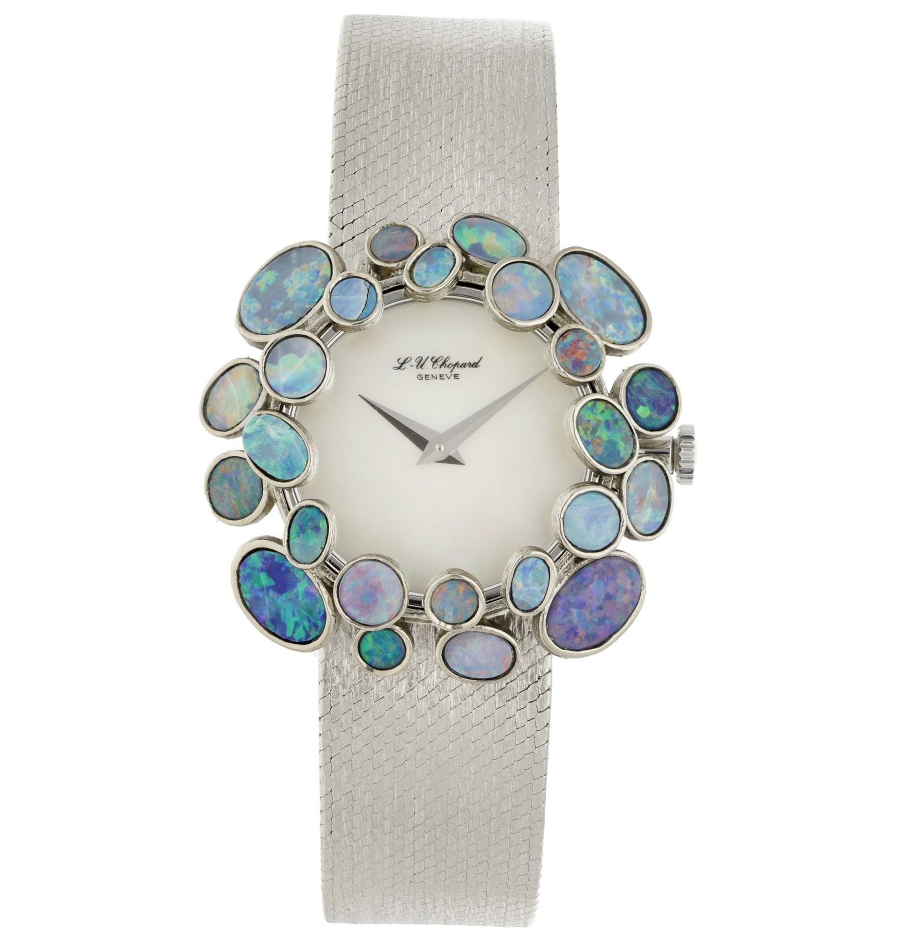 Chopard Mother of Pearl & Opal dress watch 88956 - Ladies watch. Caja: oro blanc&hellip;