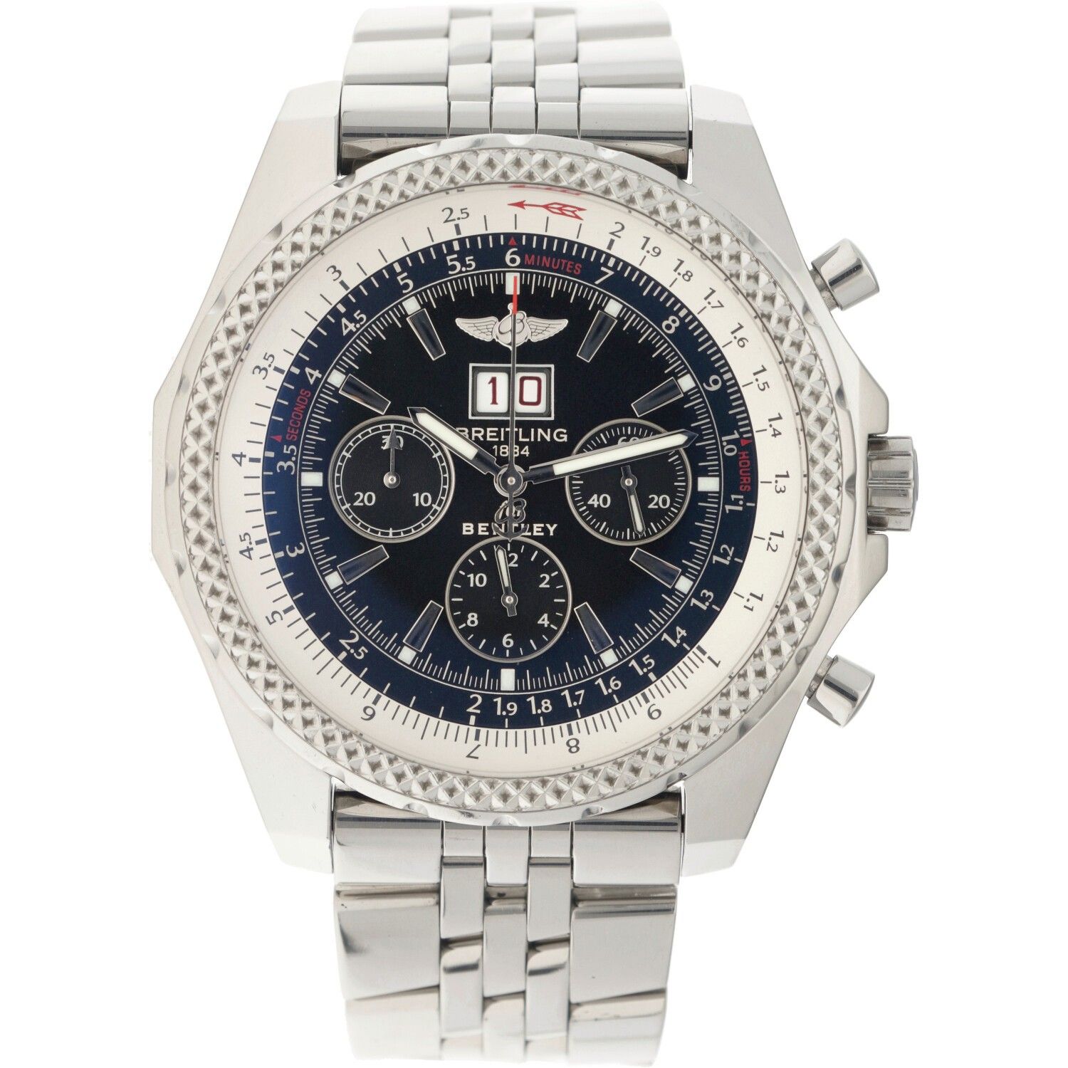 Breitling Bentley 6.75 A44362 - Men's watch - approx. 2008. Boîtier : acier - br&hellip;
