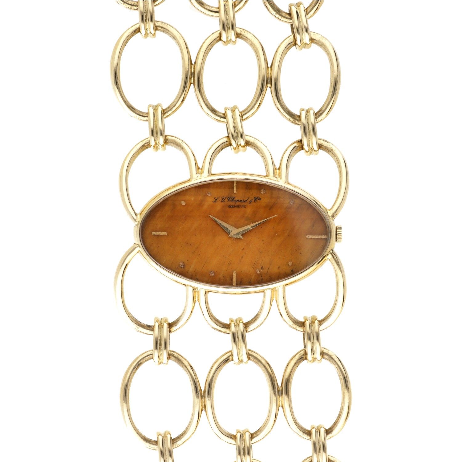 Chopard Tiger Eye Dial 5032 - Ladies watch. Boîtier : or jaune (18 kt.) - bracel&hellip;