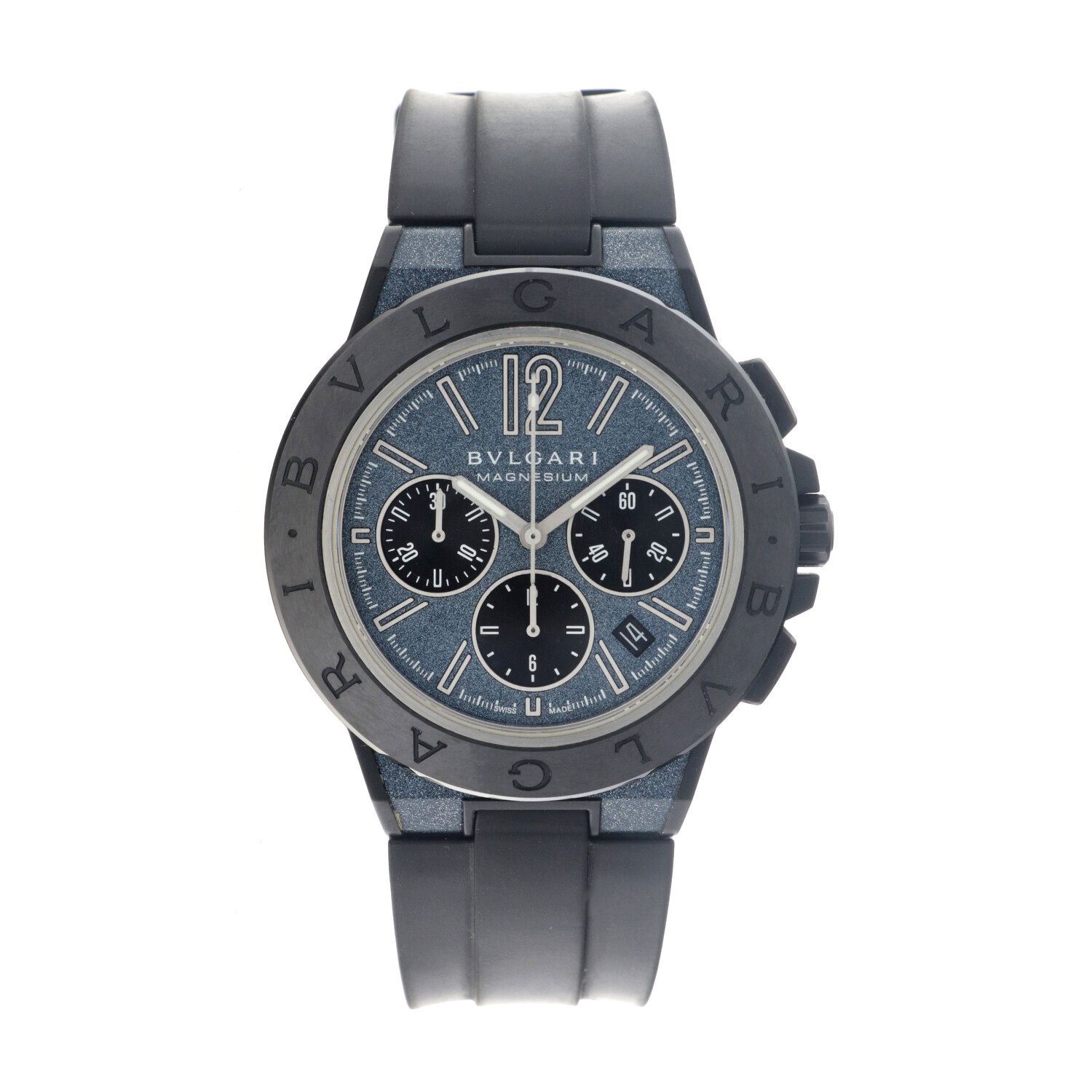 BVLGARI Diagono Magnesium DG 42 SMC CH - Men's watch - 2016. Boîtier : magnésium&hellip;