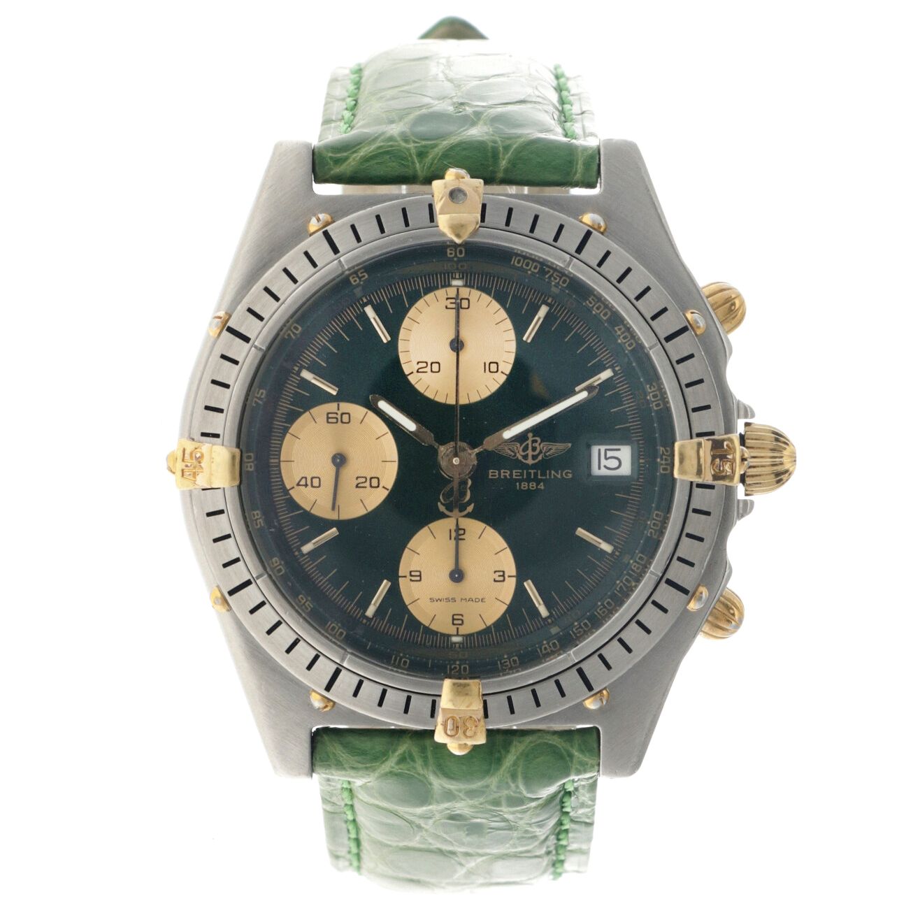 Breitling Chronomat B13047 - Men's watch Boîtier : acier - bracelet : cuir - aut&hellip;