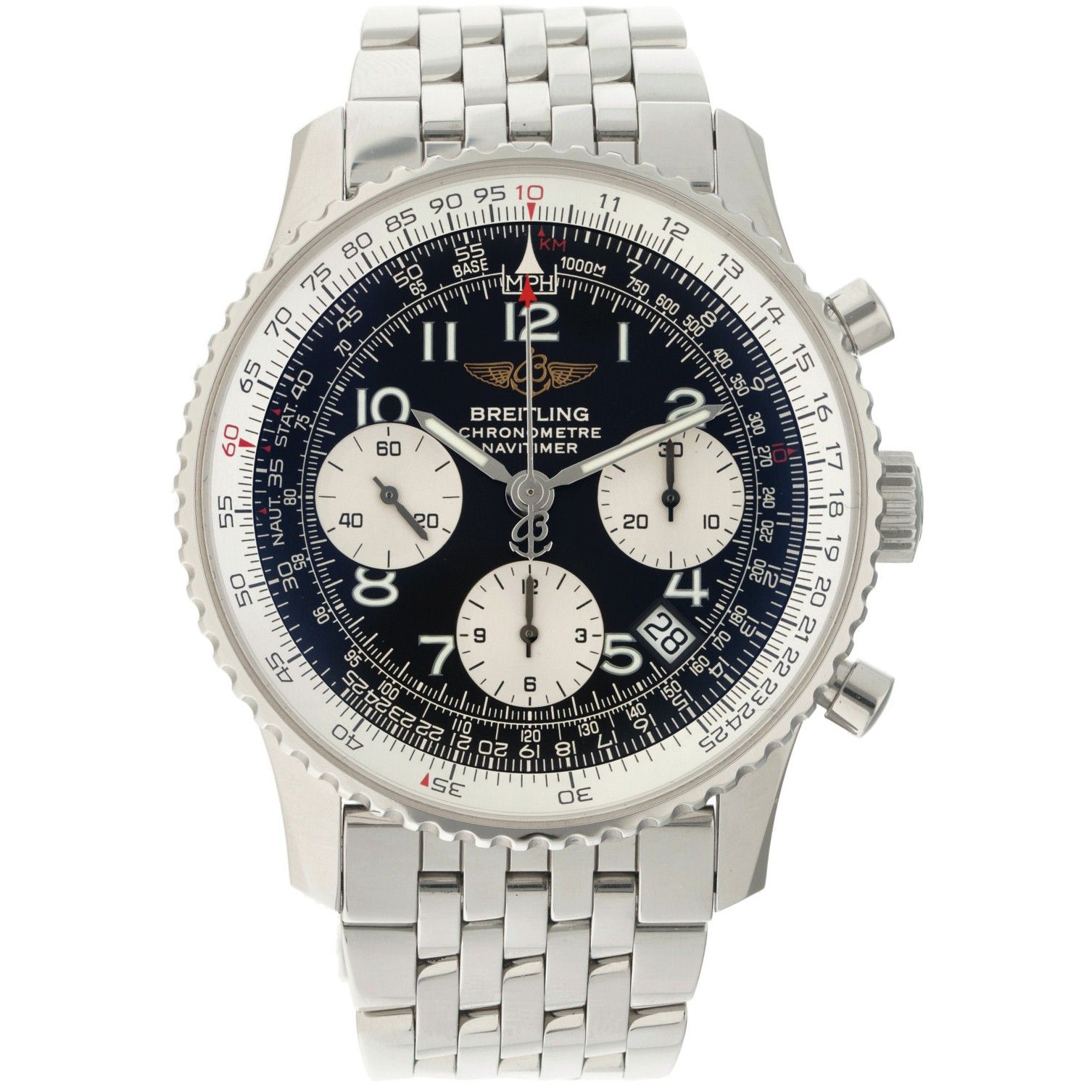 Breitling Navitimer A23322 - Men's watch - 2006. 表壳: 钢 - 表带: 钢 - 自动上链 - 文件和额外的表链&hellip;