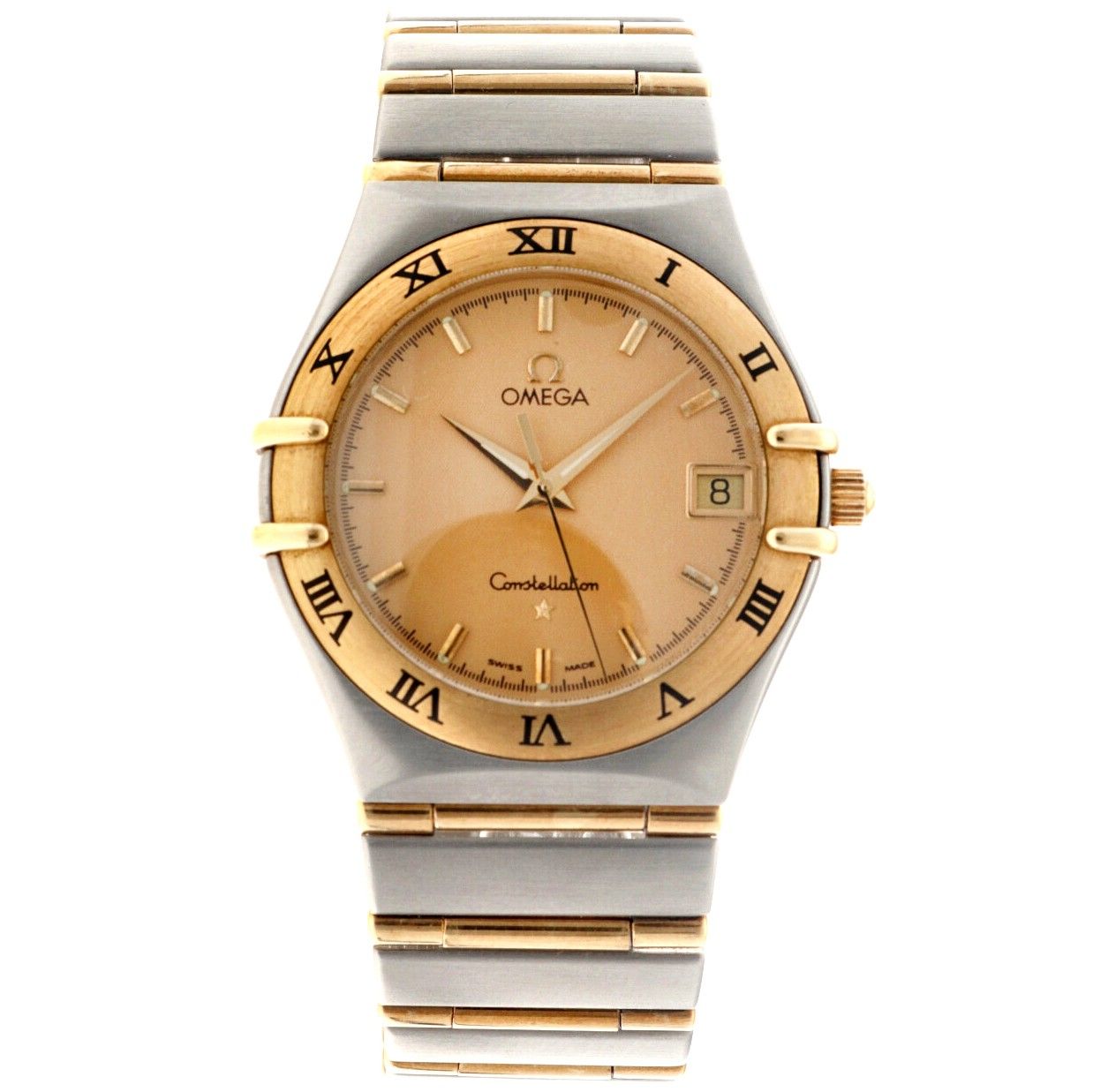 Omega Constellation 396.1201 - Men's watch - approx. 1995. Case: gold/steel (18 &hellip;
