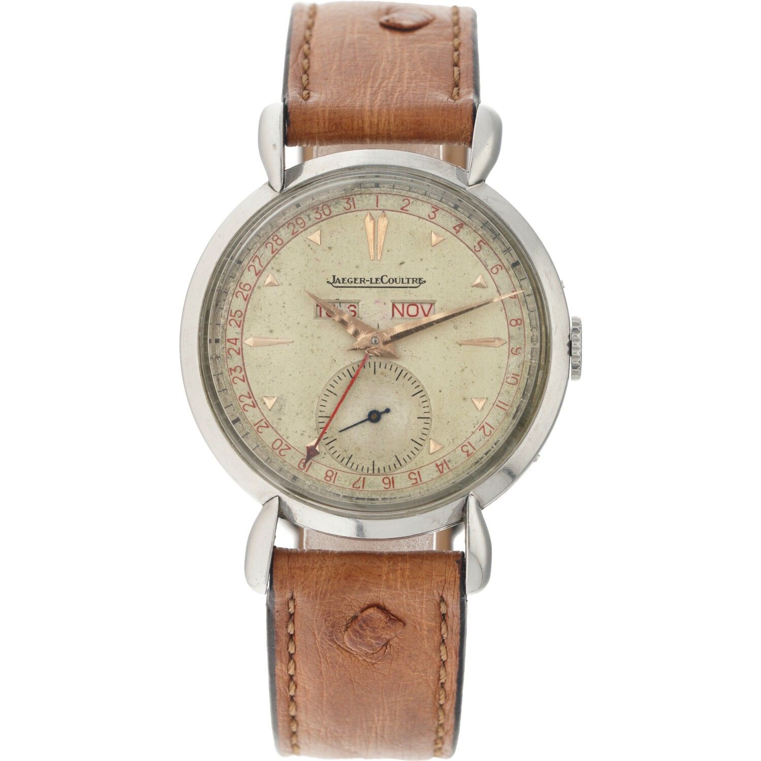 Jaeger-LeCoultre Triple Date Cal. 484/A - Men's watch - approx. 1944. Case: stee&hellip;