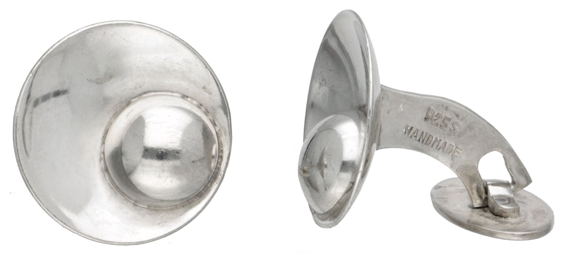 Sterling silver cufflinks by Danish designer E. Dragsted. Hallmarks: sterling, D&hellip;