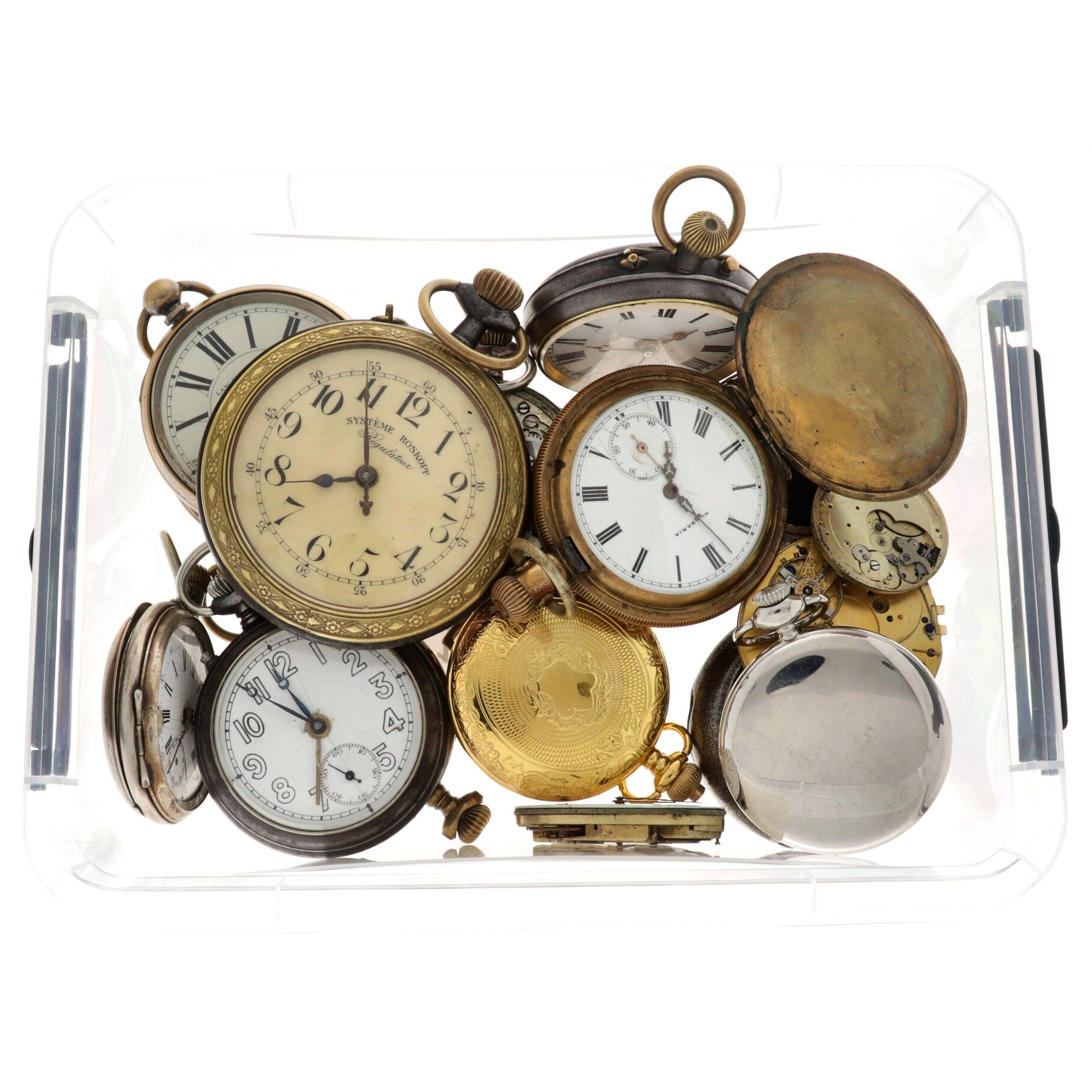 Lot pocket watches - Men's pocket watches. Lot working and not working pocket wa&hellip;