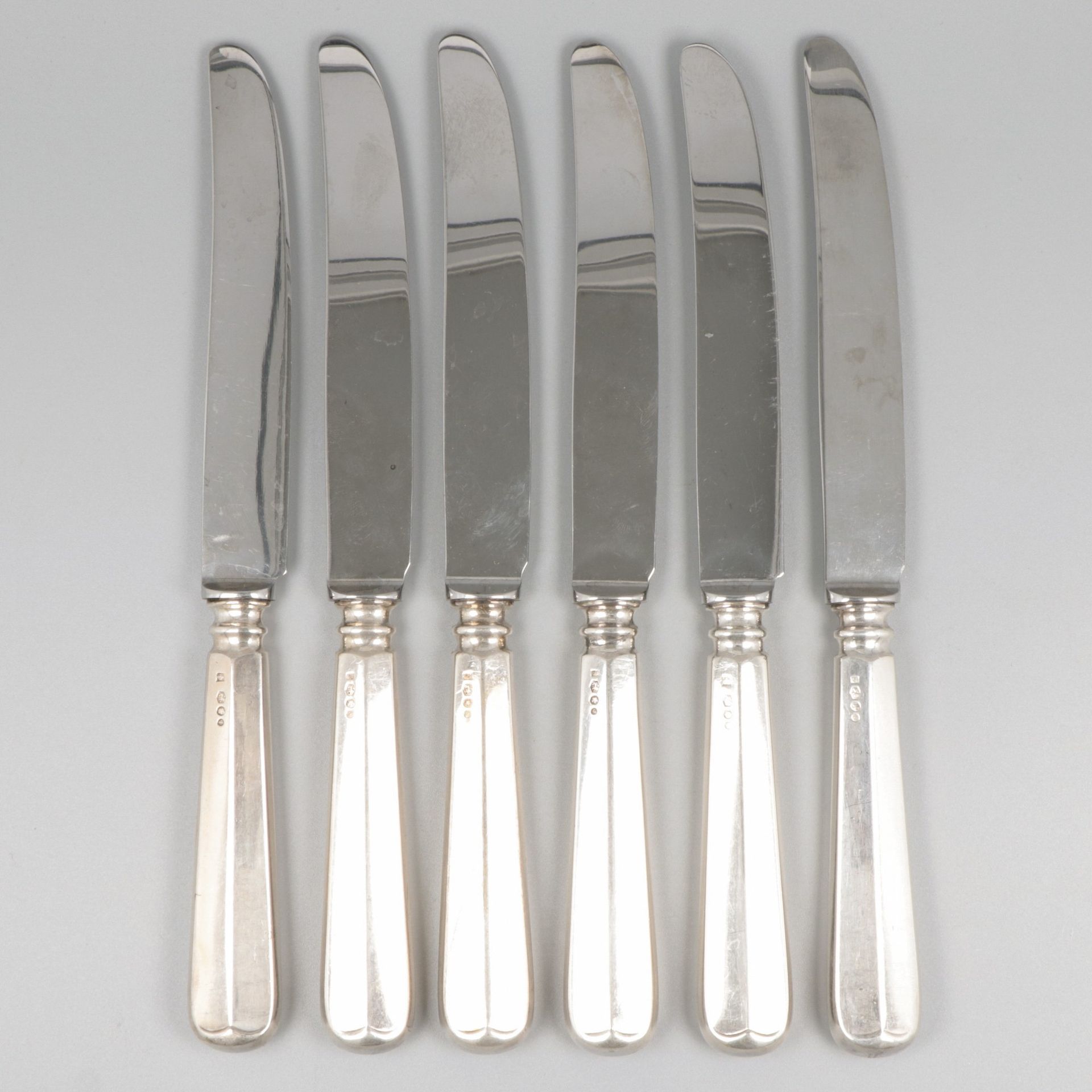 6-piece set dinner knives ''Haags Lofje'' silver. ''Haags Lofje''. The Netherlan&hellip;