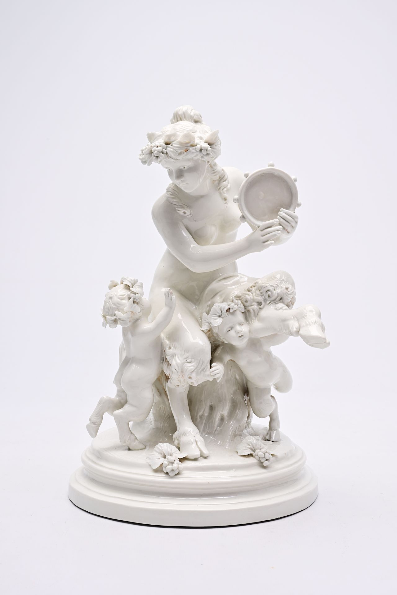 Clodion (1738-1814, after): An Italian playful porcelain group with music-making&hellip;