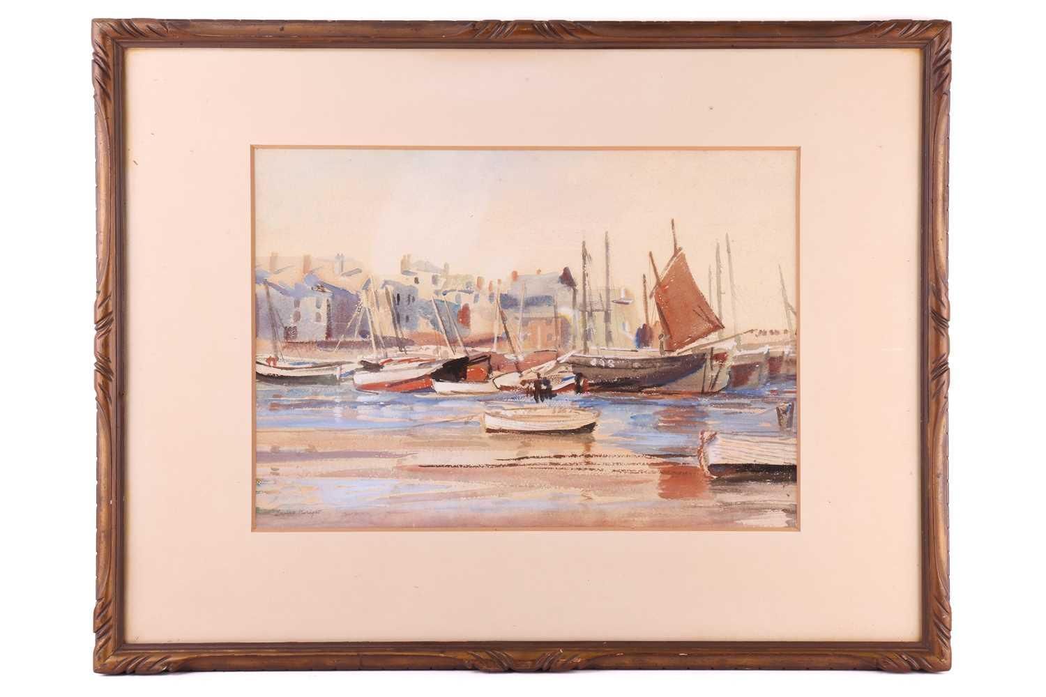 Null † Dame Laura Knight (1877 - 1979), 'No. 1 Fishing Boats' - une scène portua&hellip;