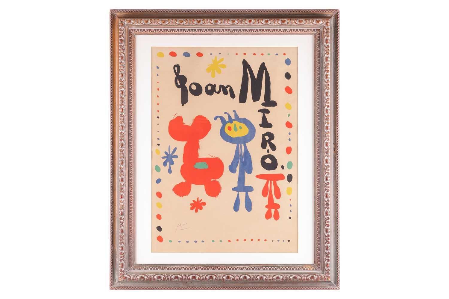 Null † Joan Miro (espagnol, 1893 - 1983), Affiche pour l'exposition de 1948, sig&hellip;