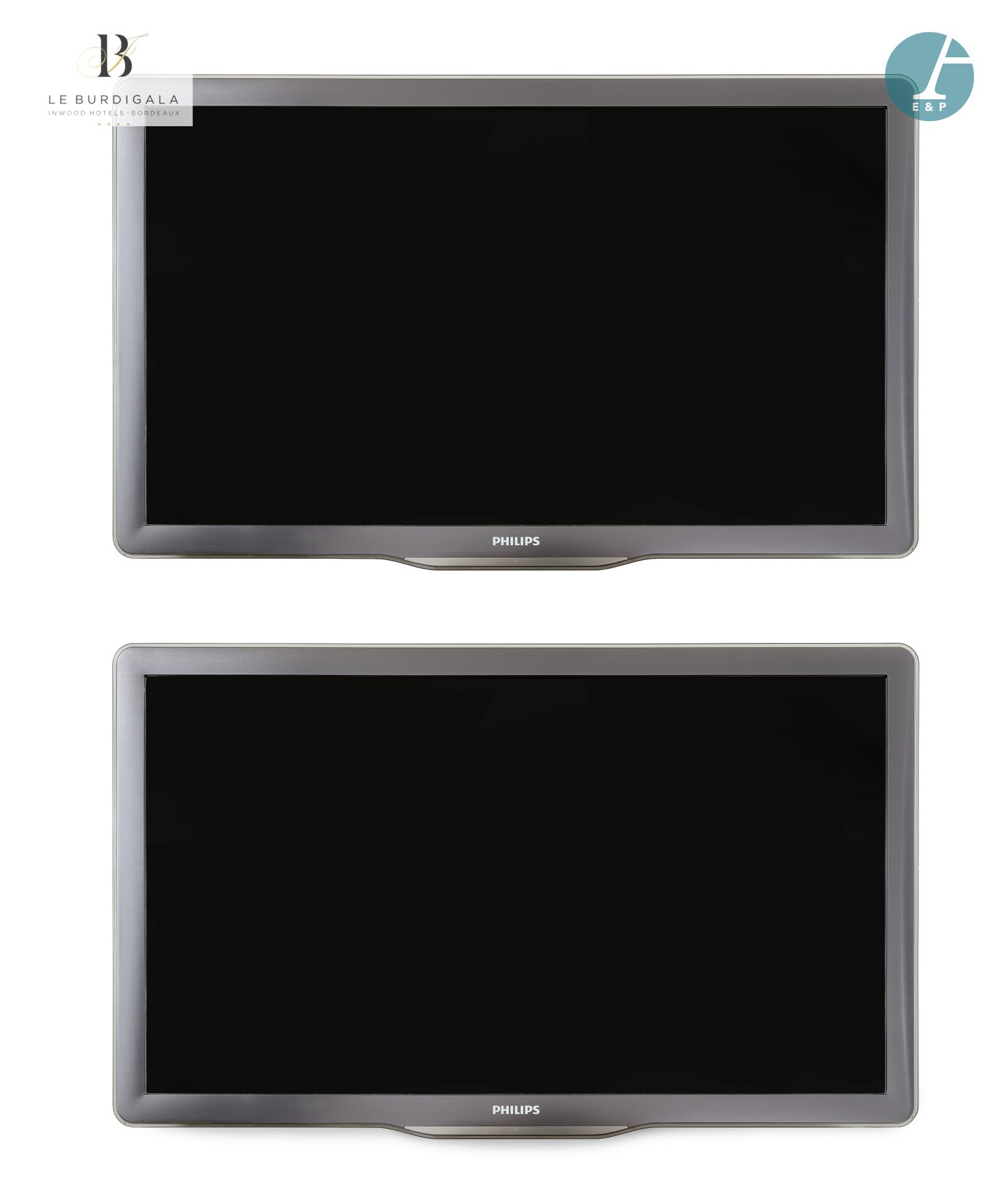 Null 
从波尔多的4*酒店Burdigala出发

















一套2台飞利浦电视110厘米。拆卸的费用由买方承担。(20€)