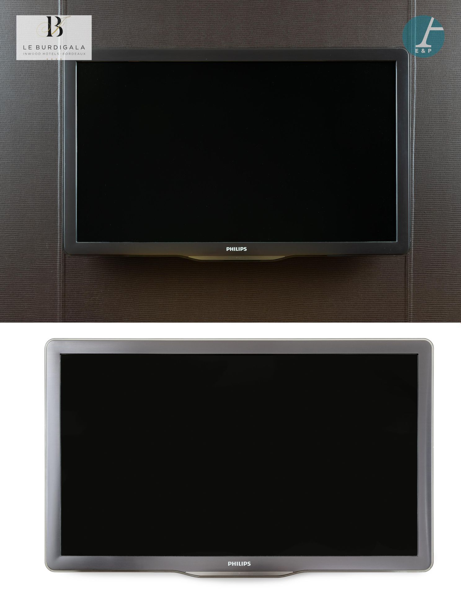 Null 
从波尔多的4*酒店Burdigala出发

















两台飞利浦电视，一台是110厘米的屏幕，一台是架子上的89厘米屏幕。

&hellip;